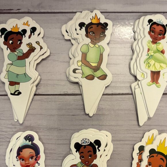 Disney Little Princess Tiana Cupcake Toppers (40 PCS) (SKU: 209MI) - Picture 2 of 3